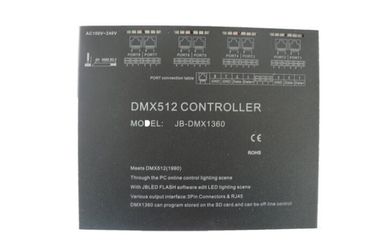 4096番のチャネルAC100-240Vの黒DMX512の主幹制御器のリモート・コントロール利用できる