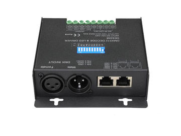RGBWはLEDの据え付け品の一定した電圧10A/CH * 4つのチャネルのためのLED DMX512のデコーダーを黒くします